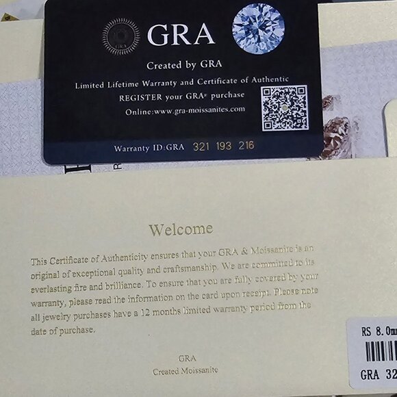 NIB/NWOT Beam and Bask 2 Carat Moissanite Necklace - Picture 4 of 13